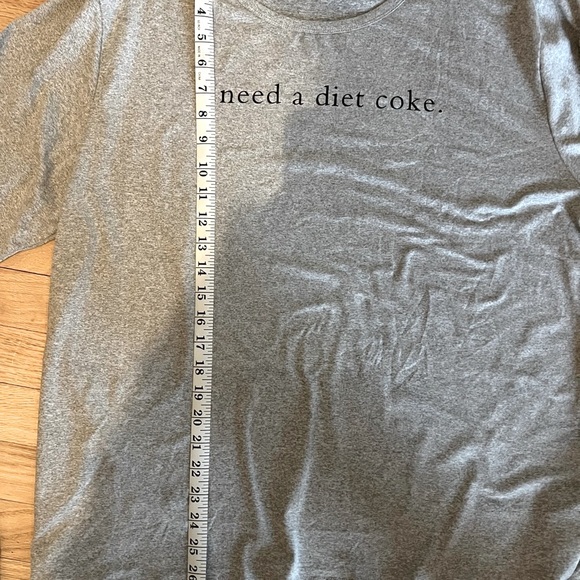 NWOT, women’s XXL, i need a diet coke gray long sleeve tshirt - Picture 5 of 5